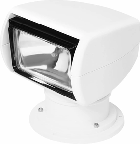 IP66 Waterproof Marine Spotlight, DC 12V Remote Control Halogen Searchlight, 100W Auxiliary Boat Light, 800m/2624.67ft Lighting Distance, 355°(Left/Right), 72°(Up/Down) Rotation, for Yacht, Truck