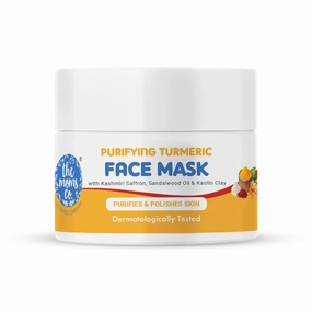 Jesica Turmeric Face Mask for Men & Women with exotic Kashmiri Saffron, Kaolin, Bentonite & Sandalwood Oil for Healthy, Glowing Clear Skin Dermatologically Tested -50 Gm