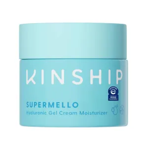 Kinship Supermello Hyaluronic Gel Cream Moisturizer – Hyaluronic Acid Face Lotion – Lightweight   Hydrating – Plump, Smooth   Soothe – Nourish Dry Skin – Rich Daily Use Clean Skin Care (3.3 oz)