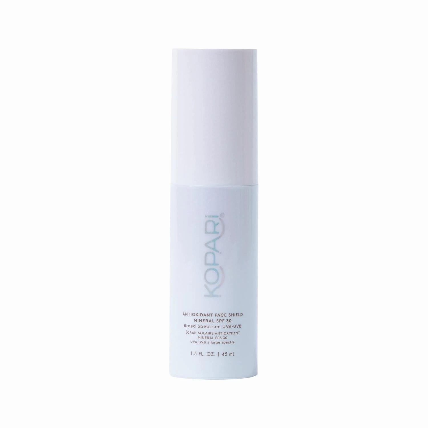 Kopari Antioxidant Face Shield Mineral SPF 30, Lightweight Sheer Texture With Dewy Finish, No White Cast with Moisturizing Hyaluronic Acid, 1.5 oz
