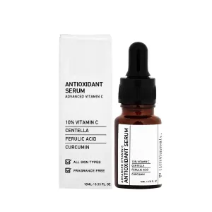 KRINAL Antioxidant Vitamin C Face Serum for Acne Removal, Dark Spots, Wrinkle Prevention, Hydrated Clear and Radiant Skin (10ml)