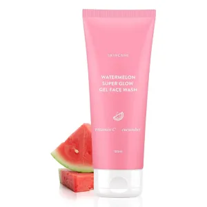 KRINAL Watermelon Super Glow Gel | Face Wash for Glowing Skin | Oil Free Face Wash | Removes Excess Oil & Dirt | For Combination & Oily Skin | For Women & Men | 100ml | 3.38 Fl Oz (Pack of 1)