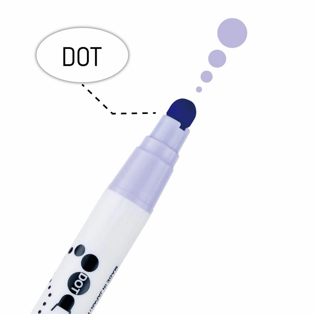 Kuretake Zig Clean Color Dot Marker 6 Pack - Mild Smoky Colours
