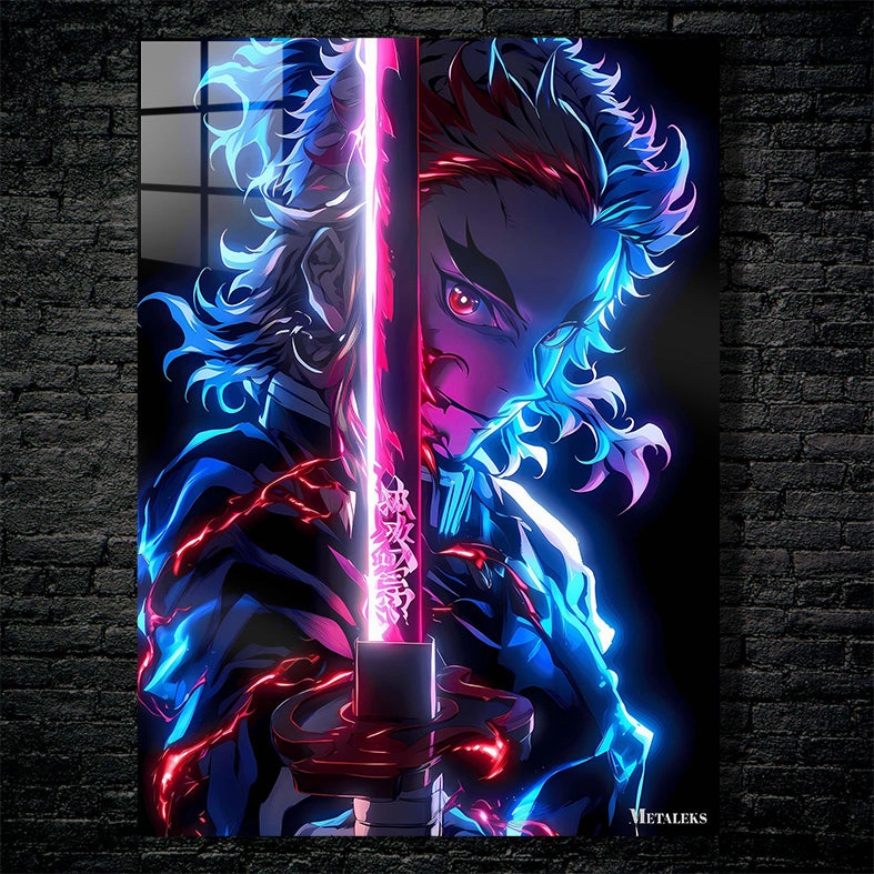 Kyojuro Rengoku neon art