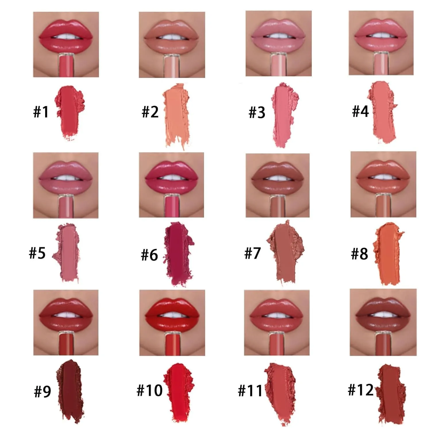 Lassi Lips Staining Lip Oil, Lassi Lips Staining Long Sweet Lasting Lips Oil, Long-Lasting Moisturizing, Smooth Application, Llong-lasting Color (Set-C 4Pcs)