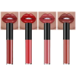 Lassi Lips Staining Lip Oil, Lassi Lips Staining Long Sweet Lasting Lips Oil, Long-Lasting Moisturizing, Smooth Application, Llong-lasting Color (Set-C 4Pcs)