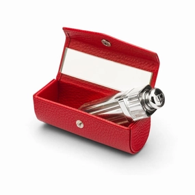 Leather Lipstick Case - Red