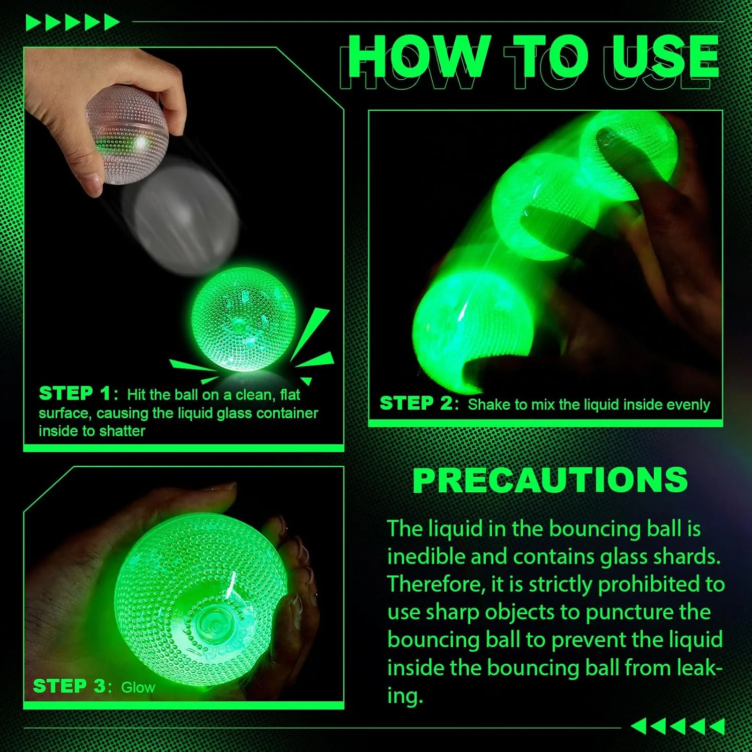 Lewtemi 12 Pcs Glow in The Dark Balls Bulk Lighted Glowing Bouncy Rubber Stick Balls Supplies for Carnival Valentine Birthday Goodie Bag Fillers