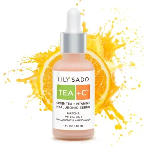 LILY SADO TEA C Green Tea   Vitamin C Super Serum - Natural Vegan Serum - Best Antioxidant, Anti-Wrinkle Moisturizing Formula - Softens, Hydrates, Firms & Tones for Luscious, Radiant Skin