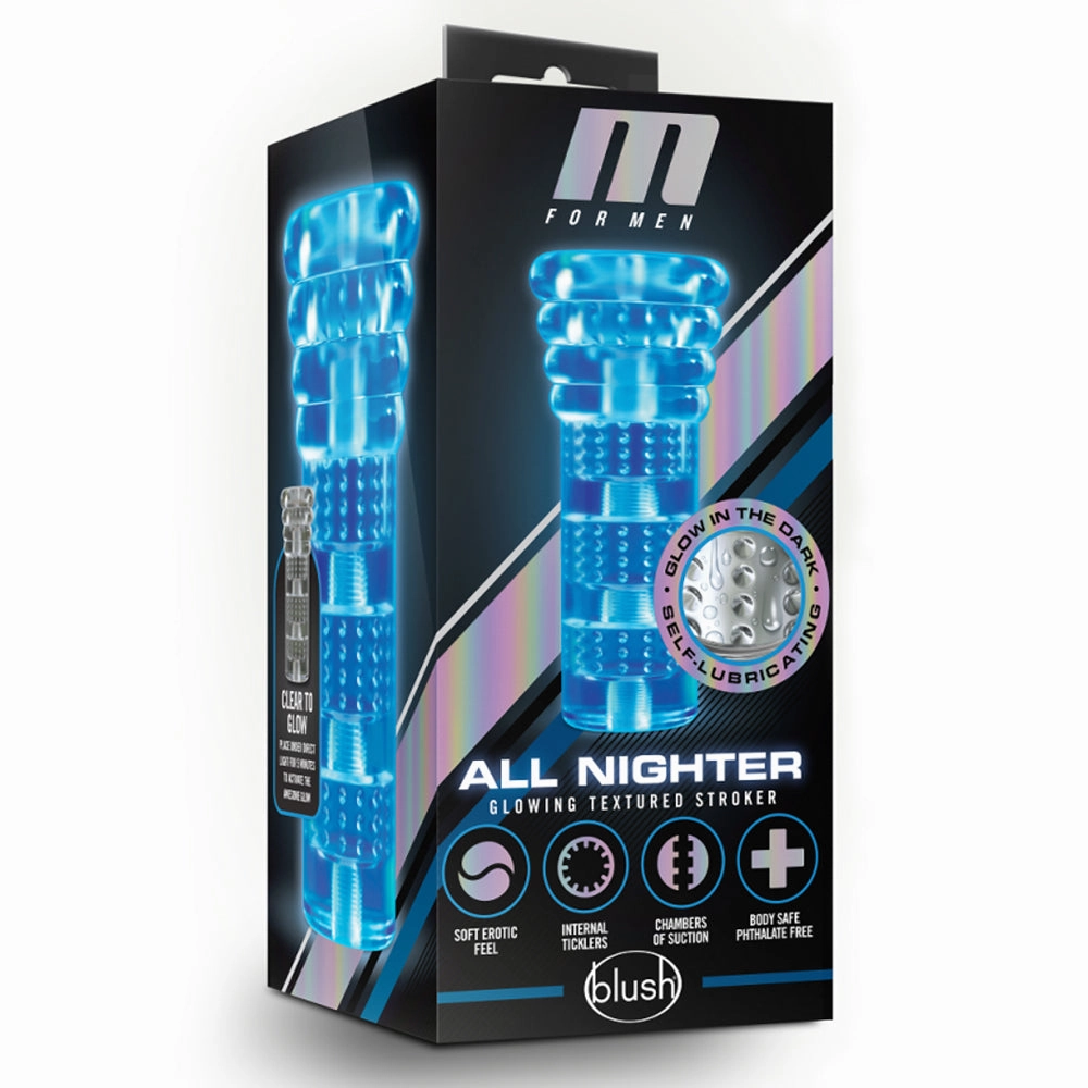 M For Men All Nighter Glowing Textured Stroker