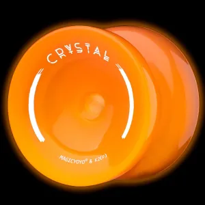 MAGICYOYO K2 Yoyo for Kids 8-12, Responsive Yo yo Glow in The Dark, Unresponsive Yo yos for Adults, Plastic Yo-yo Professional for Finger Spin Trick, 12 Yoyo Strings   Accessory kit (Glow Orange)