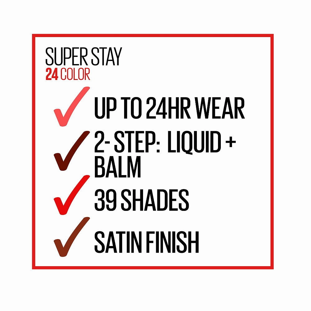 Maybelline Superstay 24 Color Lip Colour 050 Unlimited Raisin