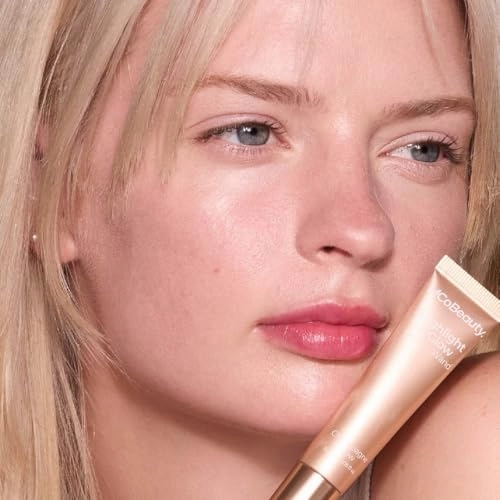 MCoBeauty Highlight & Glow Beauty Wand, Champagne Glow, Luminous Highlight for Radiance Skin, Vegan, Cruelty Free Cosmetics