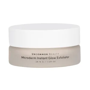 Microderm Instant Glow Exfoliator - Exfoliating Facial Scrub - All Skin Types, Vegan, Cruelty Free, Fragrance Free, 1.129 OZ