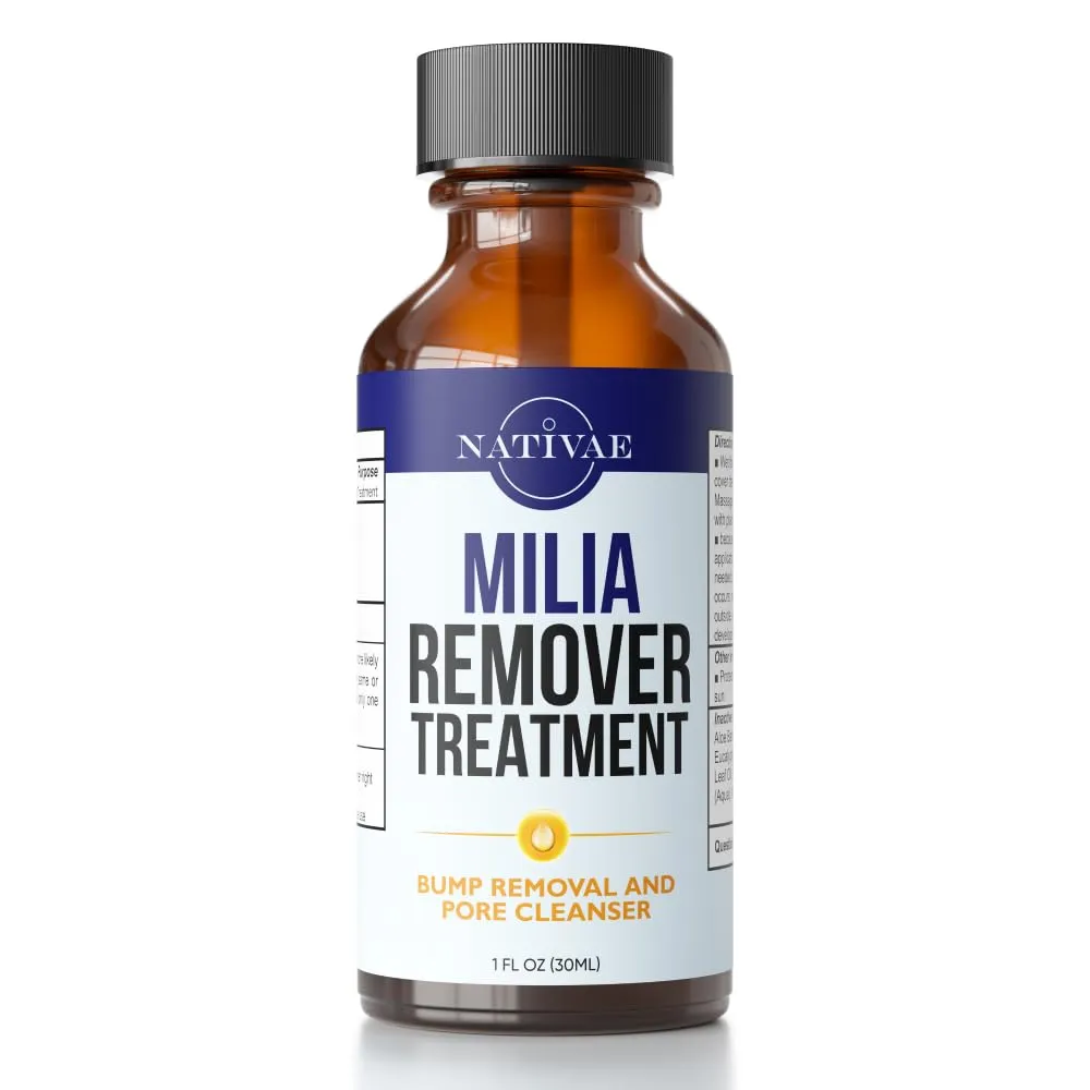 Milia Remover Treatment for Eyes & Face - Milia Spot Treatment with Salicylic Acid & Tea Tree Oil - Milia Acne Serum