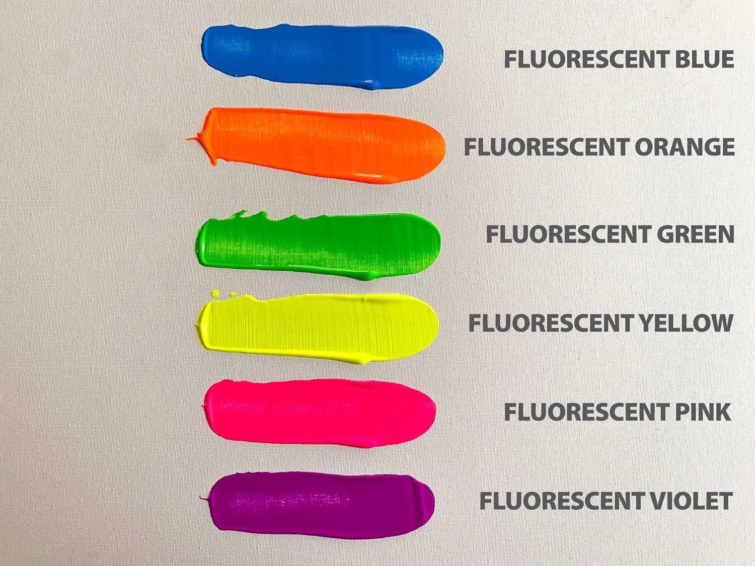 milo Fluorescent Acrylic Paint Set of 6 Colors | 4 oz Bottles | Student Neon Colors Acrylics Painting Pack | Made in the USA | Non-Toxic Art & Craft Paints for Artists, Kids, & Hobby Painters