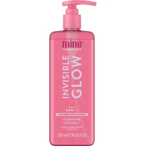 MineTan Clear Self Tanning Gel | Dark Invisible Tan Gelly - Best Transfer Free Sunless Tanner, Hydrating, Quick Apply, Hyaluronic Acid, Gives a Dark Bronze Skin Finish, Face & Body, 8 Fl Oz