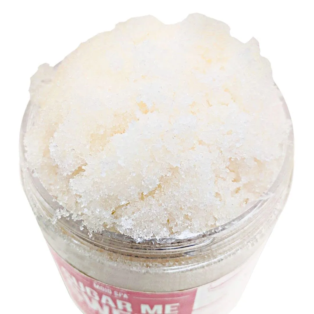 Mojo Spa Sugar Me Sweet Face and Body Scrub | Vanilla, Cotton Candy Scent | Moisturizing Sugar Based Exfoliator | 10 oz