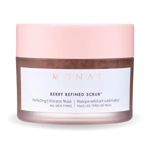 MONAT Berry Refined Scrub™ - Perfecting Exfoliator Mask with Skin-Brightening AHAs and Cranberry Seeds, 87ml