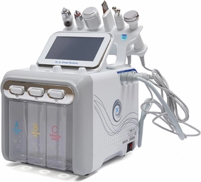 Multifunctional Machine Facial Care, 6 in 1 Hydra Oxygen Facial Aquafacial Device, Hydrogen Face Care Machine for SPA Beauty