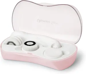 My Life My Shop Ultimate Spin Facial Cleansing Brush (Pink) Ultimate Skin Spa with 3 Interchangeable Face Brushes-Daily Cleansing, Exfoliating Brush, Silicone Brush&Protective Case