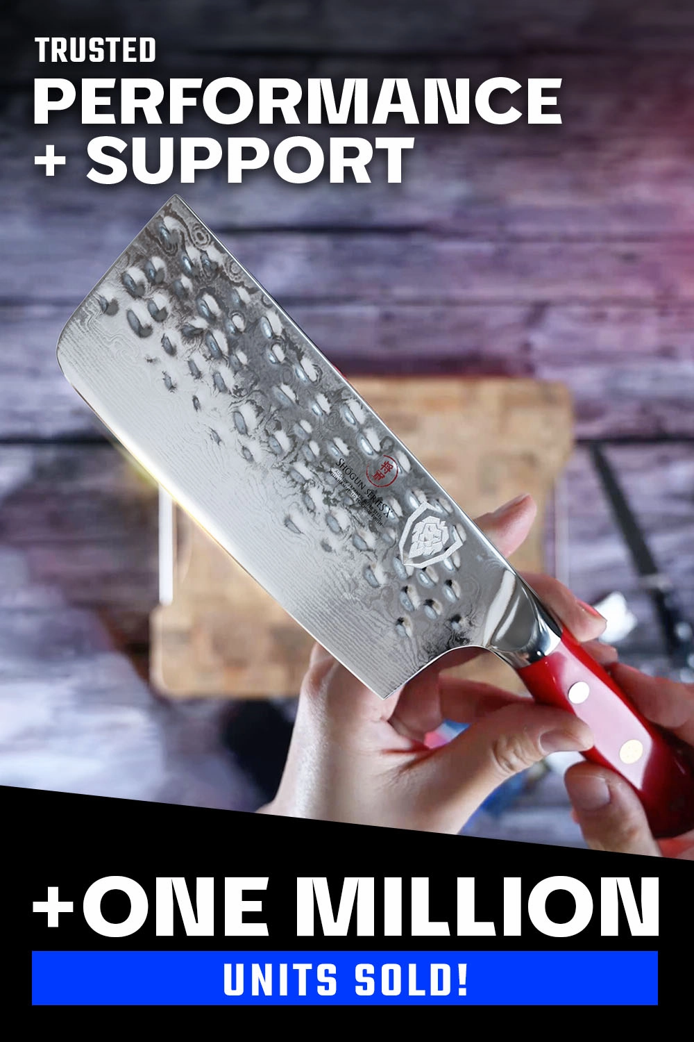 Nakiri Vegetable Knife 6" | Crimson Red ABS Handle | Shogun Series | X | Dalstrong ©