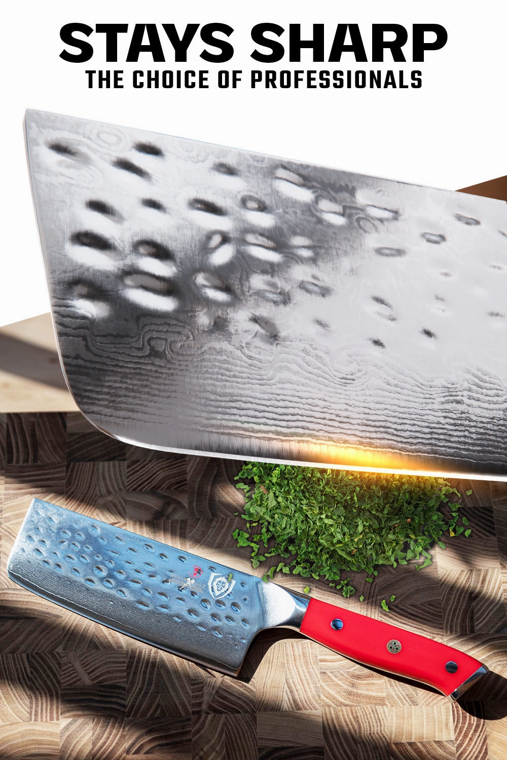 Nakiri Vegetable Knife 6" | Crimson Red ABS Handle | Shogun Series X | Dalstrong ©