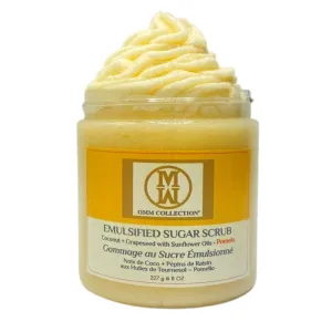 Natural Sugar Scrub – Exfoliating Body, Leg, Hand & Foot Scrub – Ultra Hydrating & Moisturizing - To Fight Stretch Marks, Fine Lines, Wrinkles - (Pomelo)