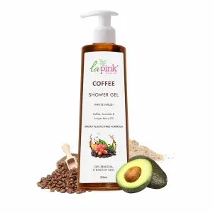 New Pink Coffee Shower Gel 250ml | Removes Tan & Give Deep Cleansing | For Soft, Radiant & Glowing Skin | 100% Microplastic Free Body Wash with Goodness of Coffee, Avocado & Juniper Berry Oil