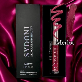NEW! MERLOT MATTE LIP DUO-BERRY LIP PENCIL WITH MERLOT MATTE LIQUID LIPSTICK