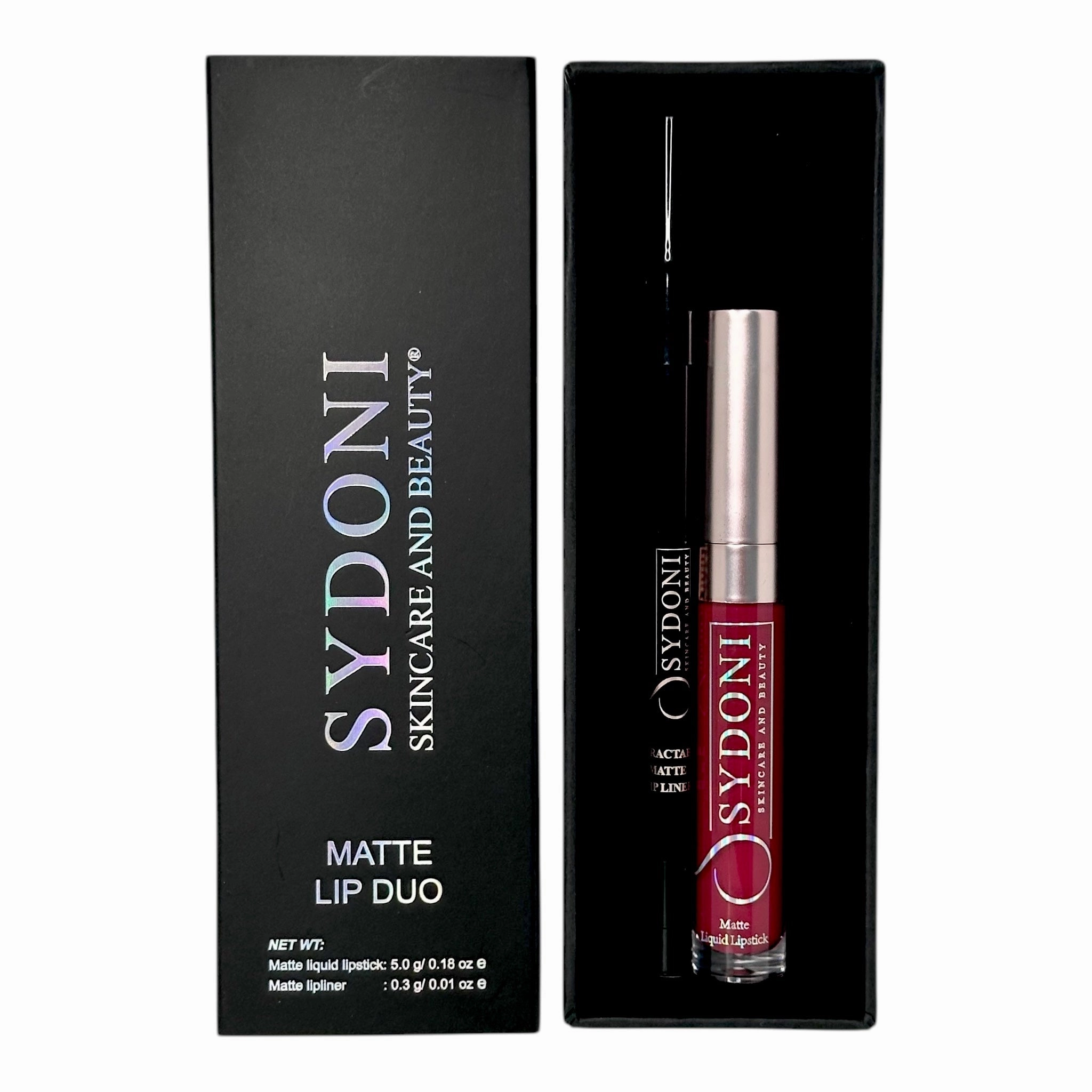 NEW! MERLOT MATTE LIP DUO-BERRY LIP PENCIL WITH MERLOT MATTE LIQUID LIPSTICK