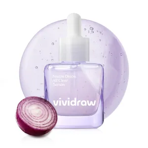 Niacin Onion All Clear Ampoule | Acne Dark Spot Serum for Face | Red Onion, 5% Niacinamide, and Vitamin C | Glass Skin, Evens Tone | Korean Skincare | Cruelty-Free (40ml, 1.35 fl. oz.)