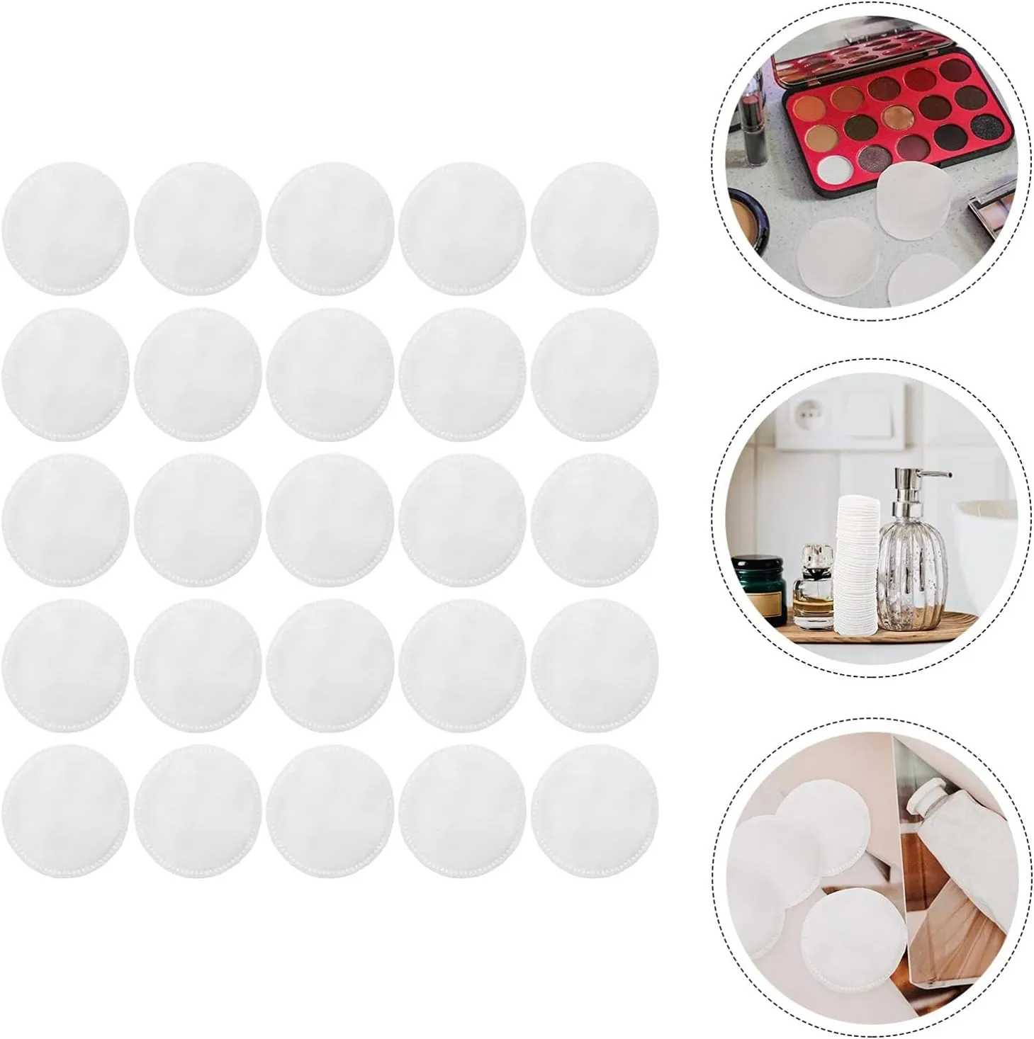NOLITOY Makeup Sponges for Foundation 200pcs Cleansing Balm Makeup Remover Pads