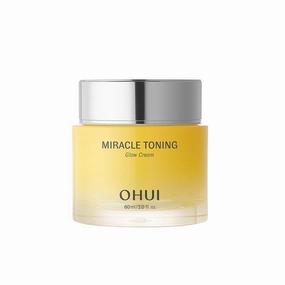 OHUI Miracle Toning Glow Cream, Vitamin C Moisturizer with Hyaluronic Acid, AHA, Niacinamide | Brighten, Hydrate, and Even Skin Tone | Korean Skin Care for Glowing Skin