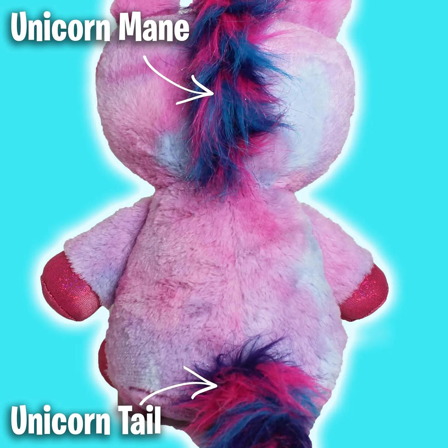 Ontel Star Belly Dream Lites, Stuffed Animal Night Light, Magical Pink And Purple Unicorn - Projects Glowing Stars & Shapes In 6 Gentle Colors, As Seen On TV
