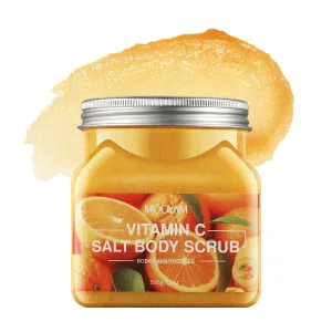 Orange Vitamin C Avocado Salt Body Scrub for Women Men,Hydrating & Exfoliating Scrub for Deep Clean，Body Scrub Smooth for All Skin Types 18oz