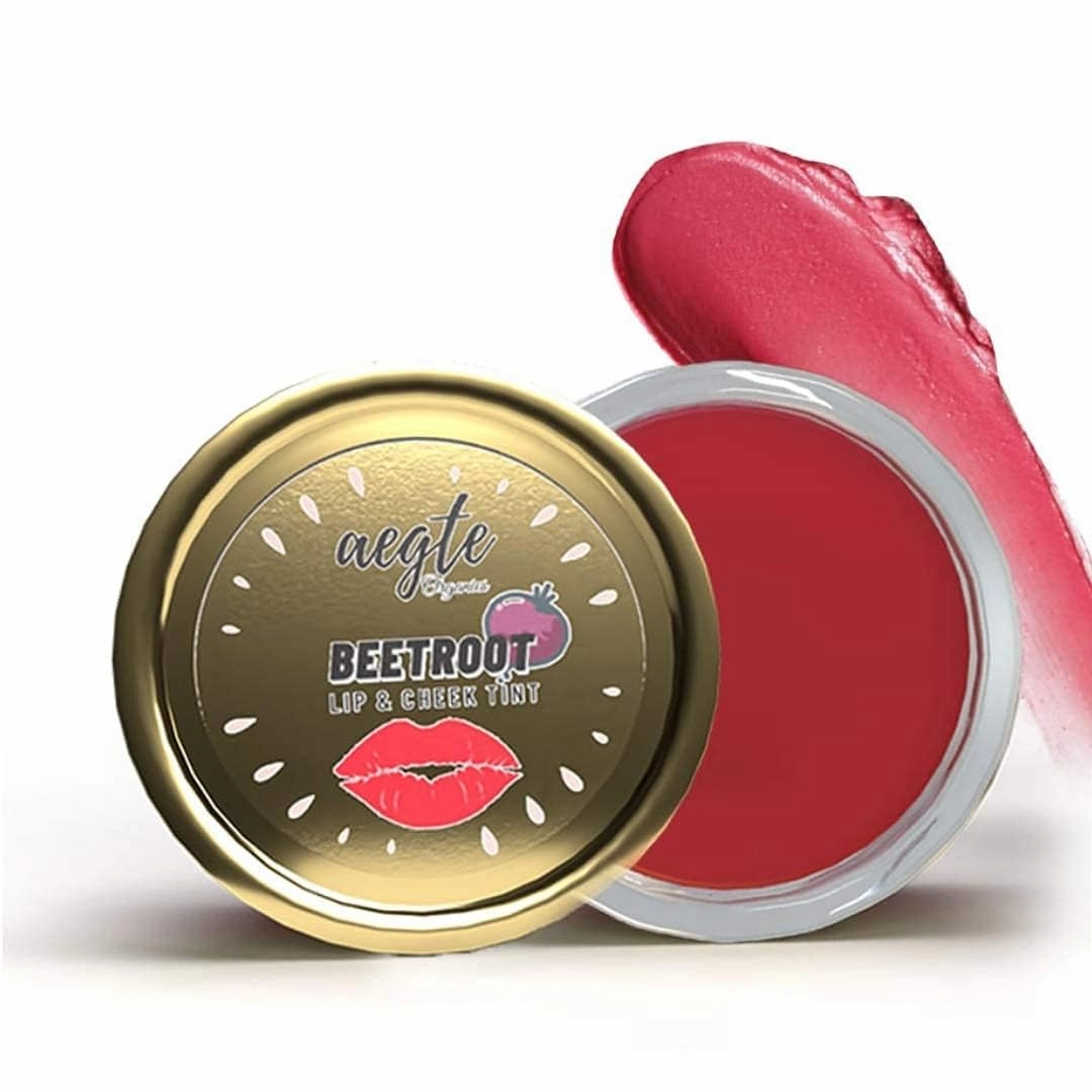 Organics Beetroot Lip & Cheek Tint Balm For Women Helps Lighten Dark Lips Edible Formulation Helps Nourish & Hydrate Dry Chapped Lips (15 Grm),