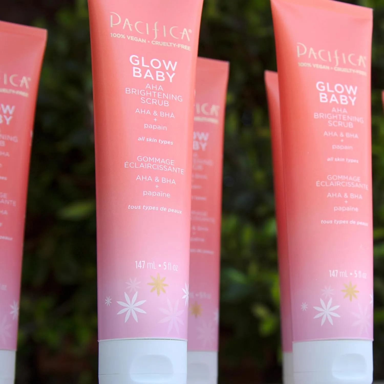 Pacifica Glow Baby Body Lotion & AHA Scrub Set – Brightening Vitamin C Body Lotion (5 oz)   AHA Exfoliating Body Scrub, 2-Step Radiance Duo for Smooth Glowing Skin, Vegan