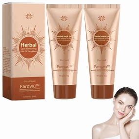 Parowu Herbal Spots Peel-Off Facial Mask, Advanced Skin Cream, Parowu Spot Removing Face Mask, Natural Herbal Ingredients for All Skin Types (2 Pack)