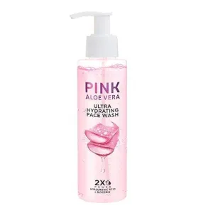 Pink Aloe Vera Ultra Hydrating Face Wash, 100ml, with Hyalu ronic Acid and Honey, Gentle Cleansing