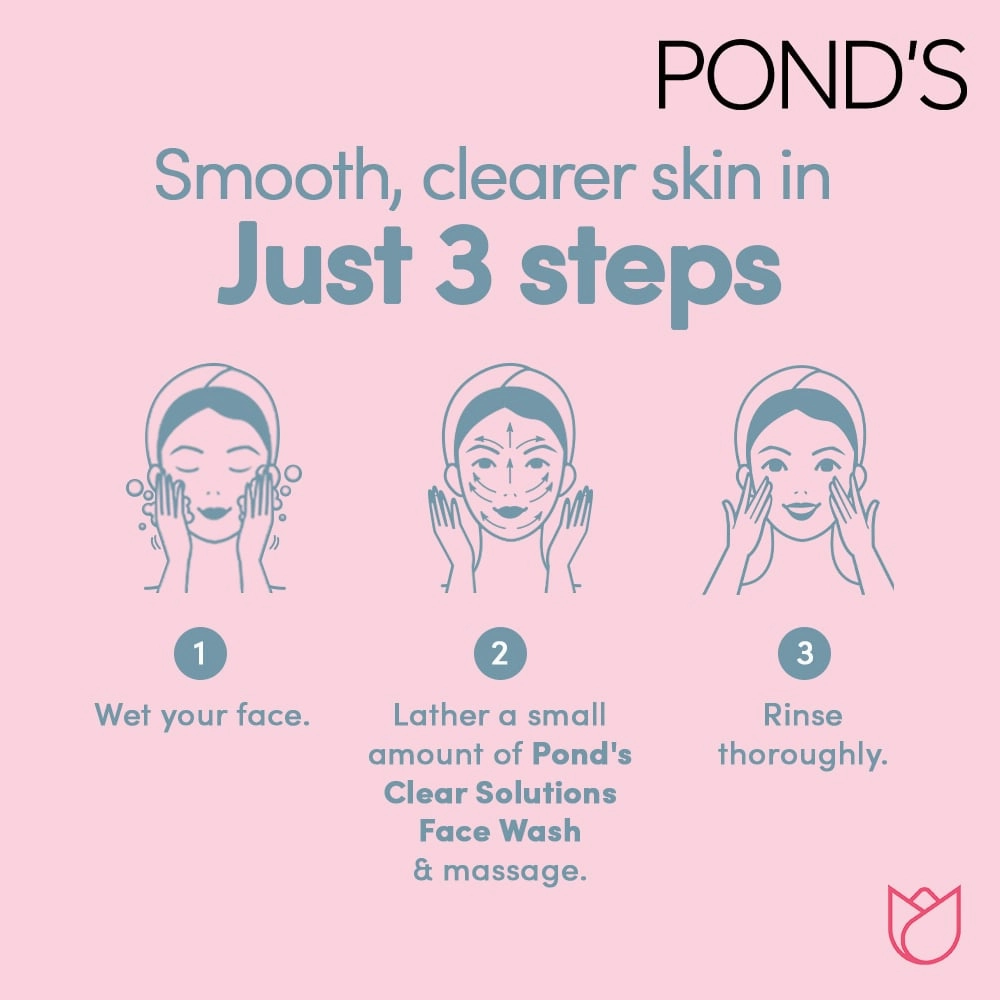 Pond's Clear Solutions Facial Foam Cleanser 100g