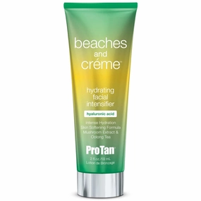 Pro Tan Beaches & Crme Facial Intensifier 2 oz - Deep Skin Tone, Fragrance Free, Antioxidant, Moisturizing, Improves Skin Tone and Radiance, Natural-Looking Tan
