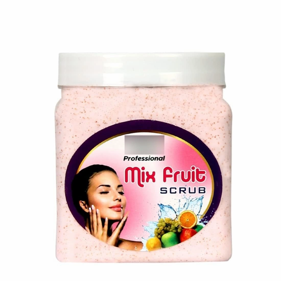 Professional Mix Fruit Face Scrub with Orange Peel Extract | Instantly Clear and Bright Skin | Removes Dead Skin Cells & Specially to Smooth your Skin | For Man & Woman Scrub (500 Ml)
