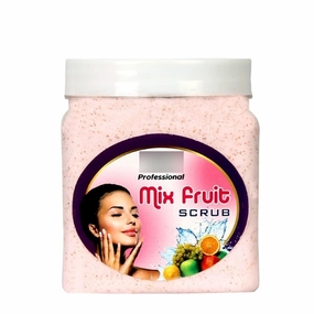 Professional Mix Fruit Face Scrub with Orange Peel Extract | Instantly Clear and Bright Skin | Removes Dead Skin Cells & Specially to Smooth your Skin | For Man & Woman Scrub (500 Ml)