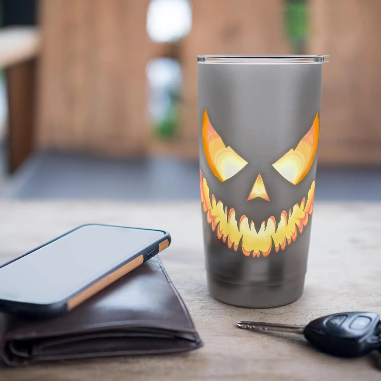 Pumpkin Face Baraka Stainless Steel Insulated Tumbler
