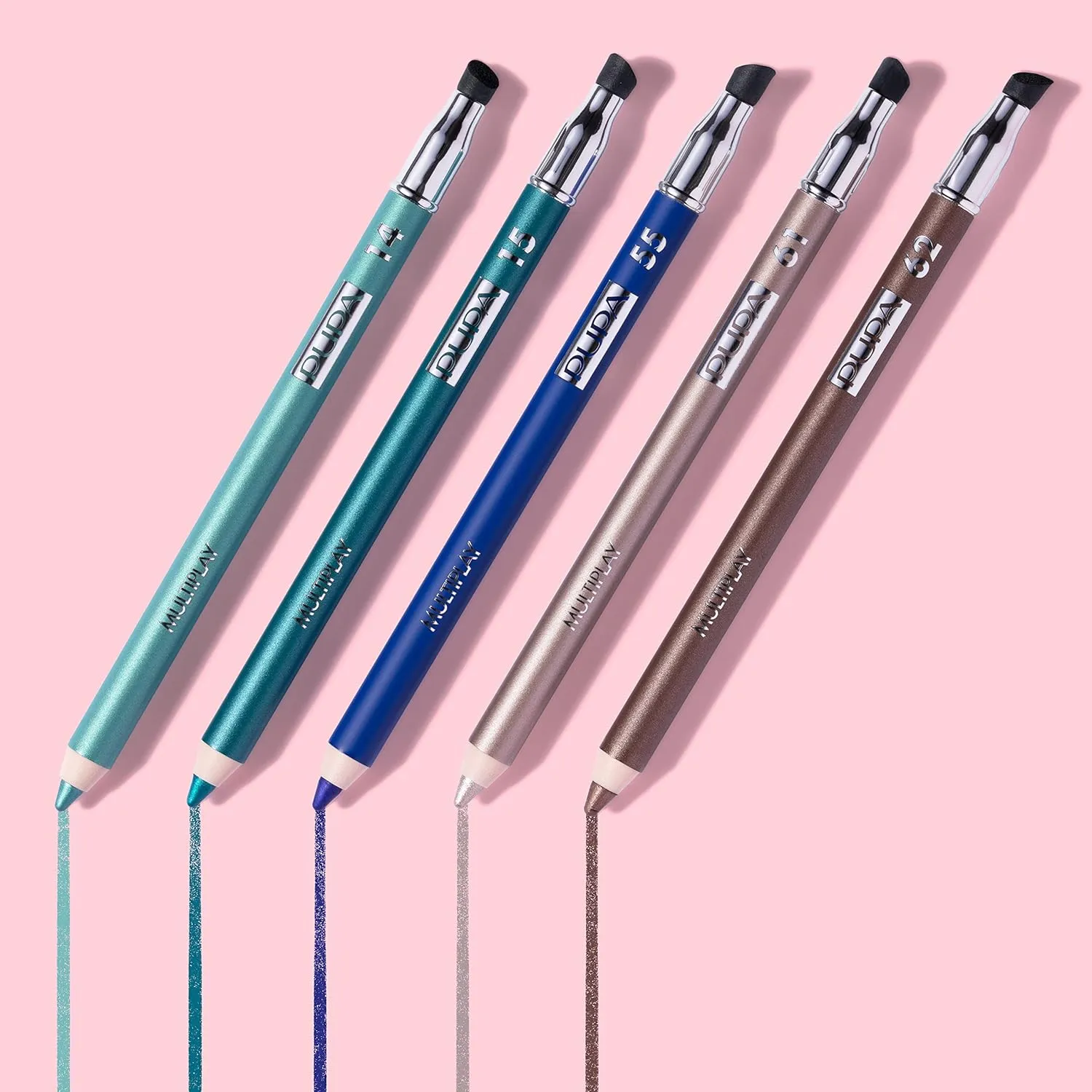 Pupa Milano Multiplay Eye Pencil - Creamy, Blendable Eyeliner With Smudge Tip - Long Wearing, Glamorous Intensity - Smooth And Lasting Color Liner For Waterline Or Lid - 02 Electric Green - 0.04 Oz