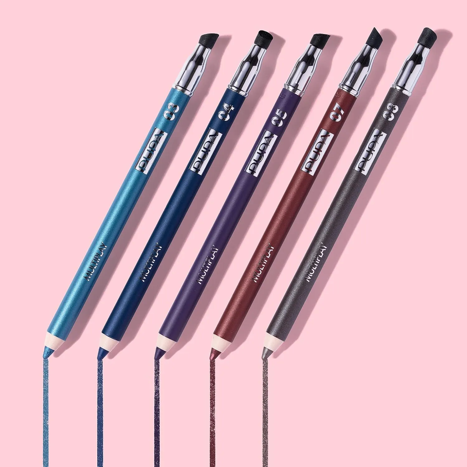 Pupa Milano Multiplay Eye Pencil - Creamy, Blendable Eyeliner With Smudge Tip - Long Wearing, Glamorous Intensity - Smooth And Lasting Color Liner For Waterline Or Lid - 02 Electric Green - 0.04 Oz