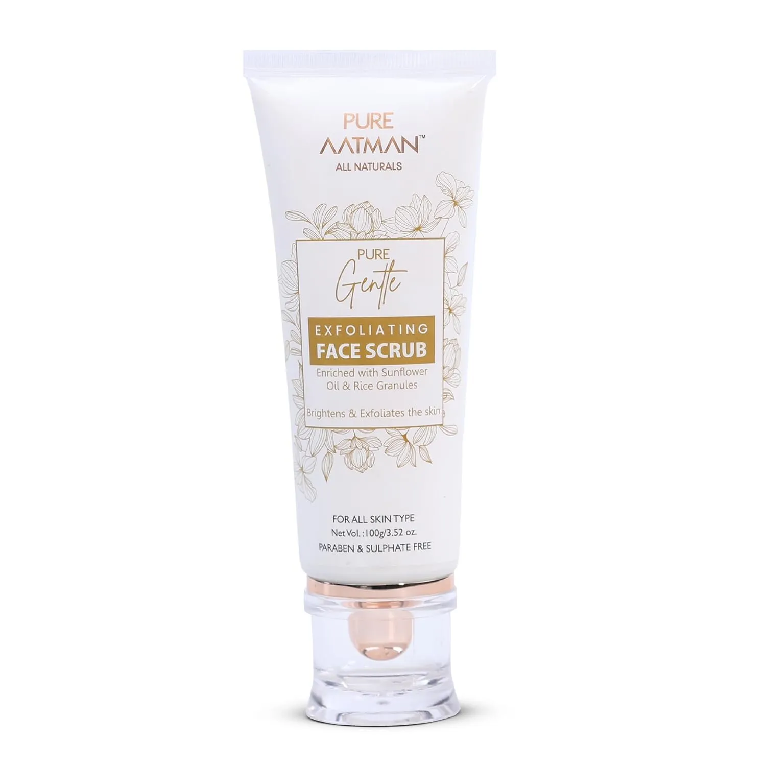 Pure Sunflower & Rice Granule Effective Face Scrub | Extra Gentle Exfoliator for Smooth & Radiant Skin | Remove dead skin cells, unclog pores | Only Natural Ingredient Used | Result Oriented |