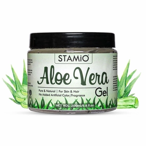 Pure Aloe Vera Gel for Face, Skin, Hair, DIY | Aloevera Multi-purpose Beauty Gel | No Added Artificial Fragrance/Color | Men & Women | In Jar - 200 gm