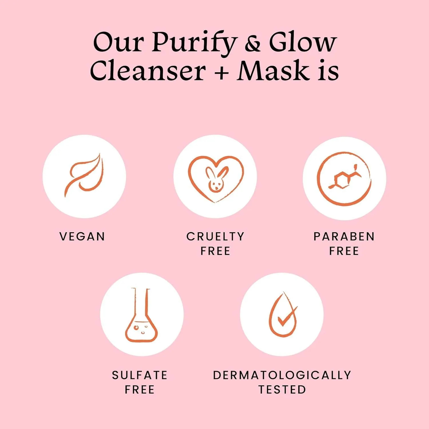 Purify & Glow Cleanser   Clay Mask - Deep Cleanses Pores, Exfoliating Glow Facial, Instantly Gives Bright Skin, For Normal, Oily and Combination Skin, Men & Women - 100ml